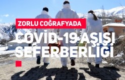 Gümüşhane’nin zorlu coğrafyasında Covid-19 aşısı seferberliği