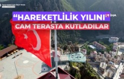 ‘Hareketlilik Yılı'nı 240 metre yükseklikte kutladılar