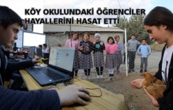 Köy okulundaki öğrenciler hayallerini hasat etti