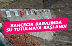 Bahçecik Barajı’nda su tutma töreni gerçekleştirildi