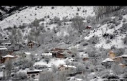 Burası Gümüşhane! 21 Nisan’da lapa lapa kar yağdı