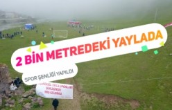 2 bin metredeki yaylada spor şenliği yapıldı