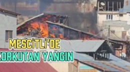 Gümüşhane’deki yangında 2 evin çatısı ve 1 ambar kül oldu