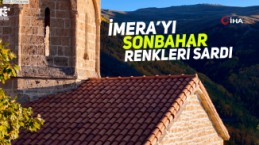 Sonbaharın eşsiz renkleri İmera Manastırı’nı sardı