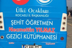 Kocaeli’de Şehit Öğretmen Necmettin Yılmaz adına gezici kütüphane