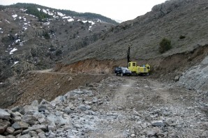 Canca Kalesinde Yol Çalışması Başladı