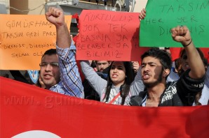 Gümüşhane'de Taksim Eylemi