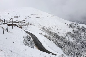 Zigana dağı beyaz gelinliğini giydi