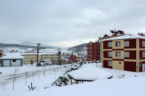 Şiran’dan kar manzaraları