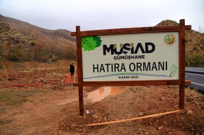 MÜSİAD Gümüşhane hatıra ormanına ilk fidanlar dikildi