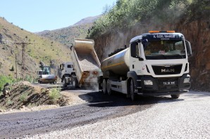 Krom Antik Kentine ulaşımı sağlayan yol asfaltlandı