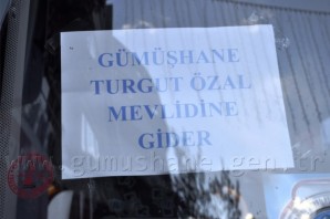 Turgut Özal Mevlidine Gümüşhane'den Yoğun Katılım