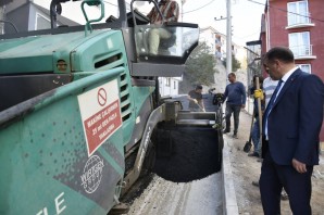 Kıbrıs Caddesi asfaltlandı