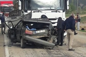 Şiran'da kahreden kaza: 1 ölü, 1 yaralı