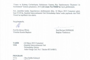 YMGV lisans tez ödülü Gümüşhane’nin