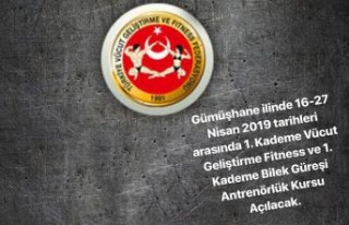 Fitness ve Bilek güreşi antrenörlük kursu açılacak