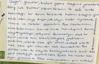 Karantinadaki vatandaşlardan görevlilere teşekkür...