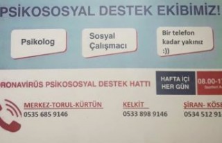 Koronavirüs için psikososyal destek merkezi kuruldu