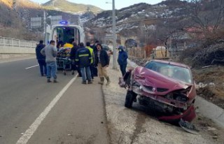 Gümüşhane’de trafik kazası: 2 yaralı