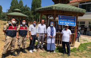 Şiran’ın köylerinde aşı noktaları oluşturuldu