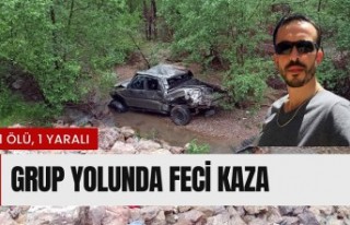 Kamyonet uçuruma yuvarlandı: 1 ölü, 1 yaralı