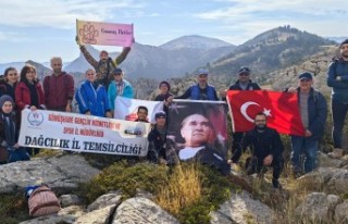 Dağcılardan “Ata’ya Saygı” yürüyüşü