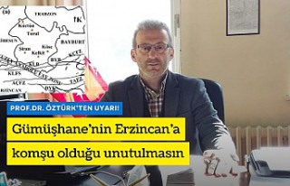 Öztürk uyardı: Gümüşhane Türkiye’nin en büyük...