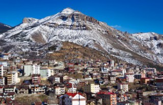 Gümüşhane'de hava buz kesti