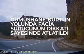 Gümüşhane-Kürtün yolunda facia sürücünün...