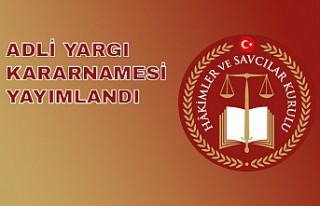 Adli yargı kararnamesi yayımlandı