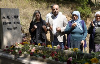 Ali Günday vefatının 29. yılında mezarı başında...