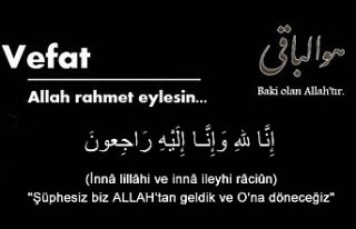 Fadime YETİMOĞLU Hakk'ın rahmetine kavuşmuştur