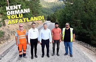 Ve Kent Ormanı yolu asfaltlandı