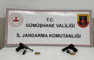 Gümüşhane’de jandarma ekipleri ruhsatsız silahlara...