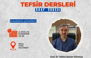 AGD'den tefsir, kitap ve sohbetlerle yeni program