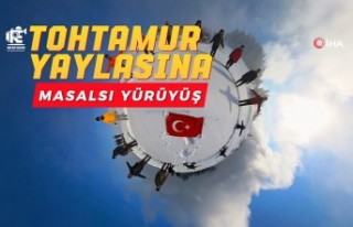 Tohtamur Yaylasında masalsı kış yürüyüşü