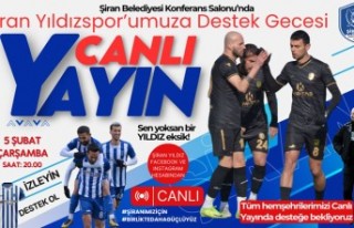 Şiran Yıldızspor destek Gecesi 5 Şubat'ta