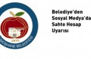 Belediye'den Sosyal Medya Uyarısı