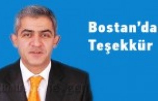 Bostan'dan Teşekkür