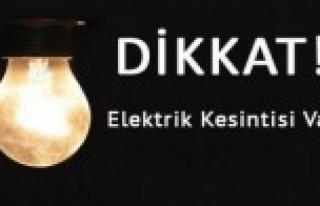 Kelkit'te Elektrik Kesintisi Yapılacak