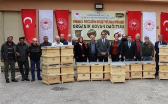 Gümüşhane'de organik arıcılığa kovan desteği