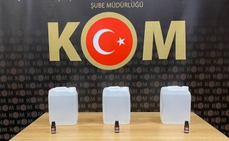 Gümüşhane'de kaçak alkol operasyonu