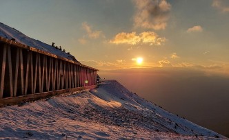 Zigana Dağı’nda eşsiz günbatımı manzaraları