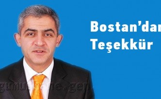 Bostan'dan Teşekkür