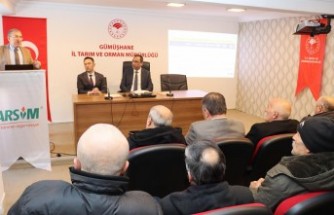 Gümüşhane’de devlet destekli tarım sigortaları anlatıldı