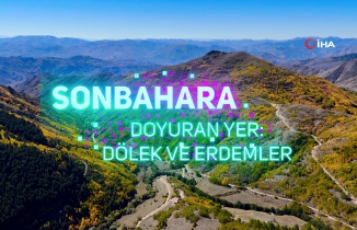 Gümüşhane dağları sonbaharın büyüleyici renkleriyle bezendi